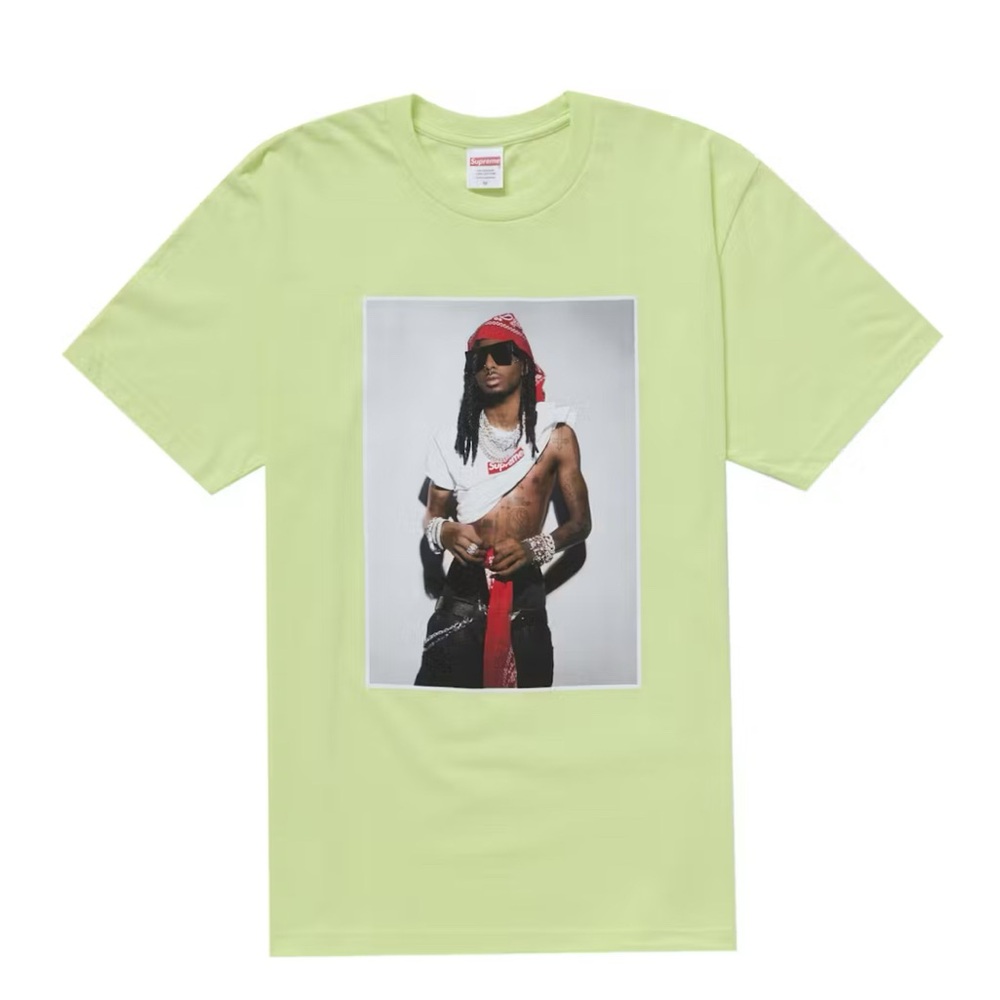 Supreme x Playboi Carti Lime Graphic Short Sleeve Tee